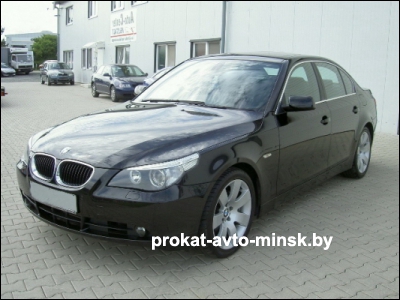 Прокат седана BMW 5-reihe (E60) в Минске без водителя
