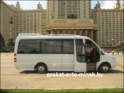 Аренда микроавтобуса MERCEDES Sprinter в Минске с водителем