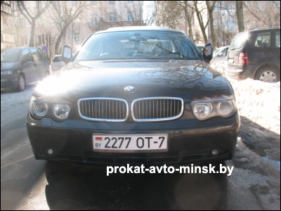 Аренда седана BMW 7-reihe (E65) в Минске с водителем