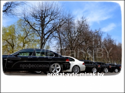 Аренда седана BMW 7-reihe (E65) в Минске с водителем